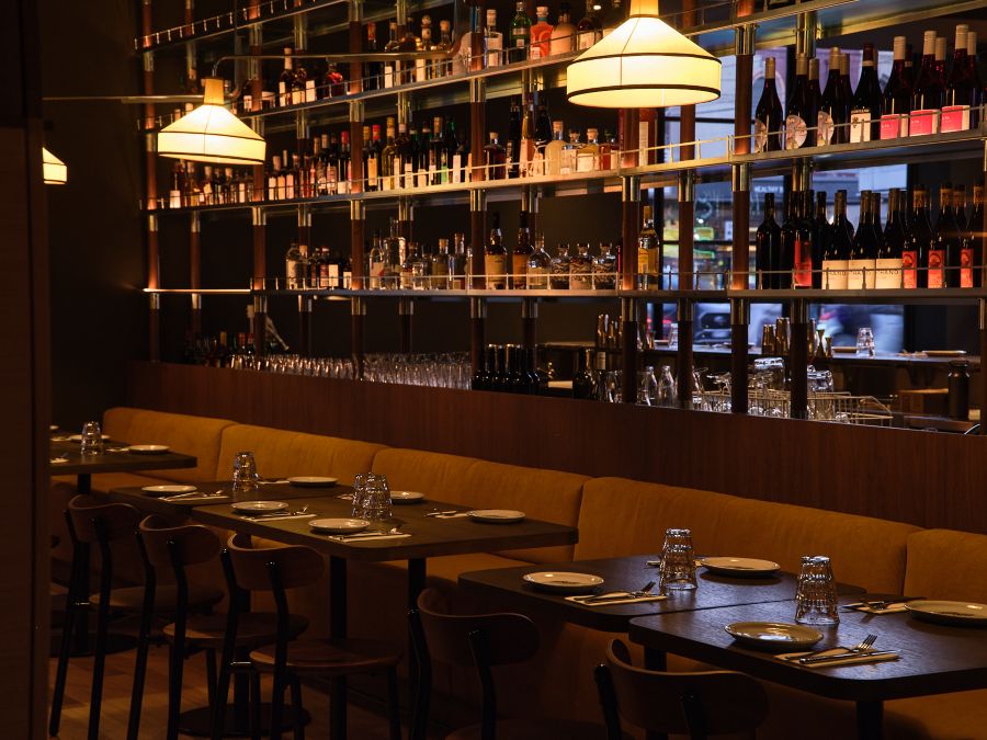 The setting inside Studio Amaro