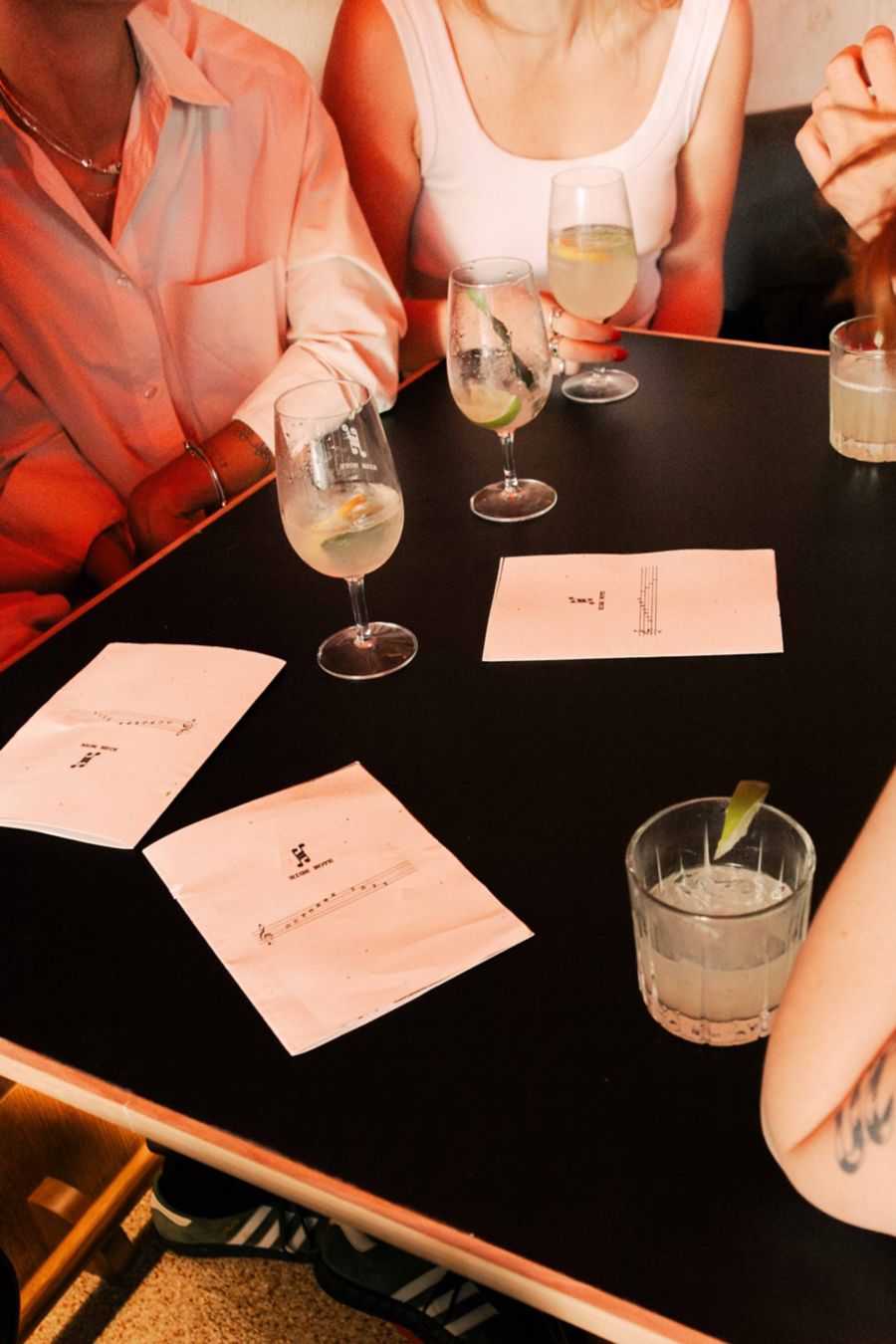 A selection of drinks at High Note in Northcote, Melbourne