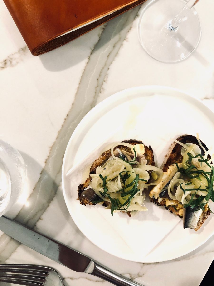 image of food at small town