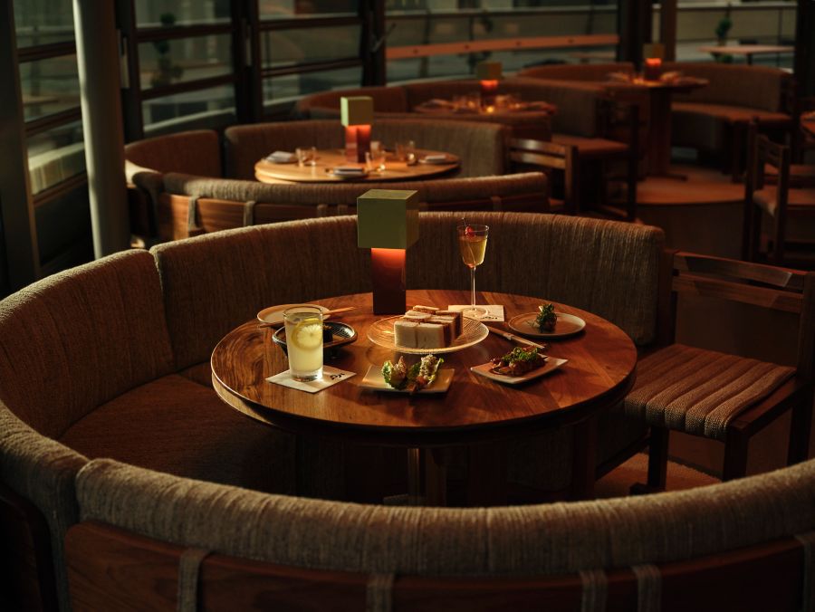 The cosy booths inside Joji in Sydney