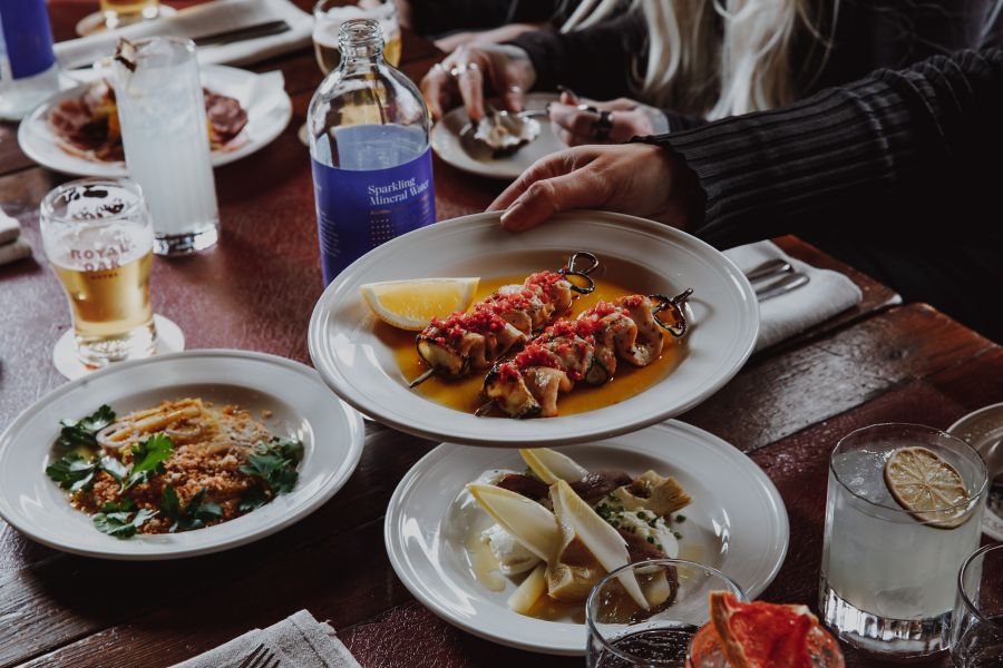 Delicious food served at the Royal Oak Hotel, North Fitzroy