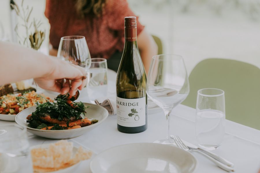 Food and wine at Oakridge