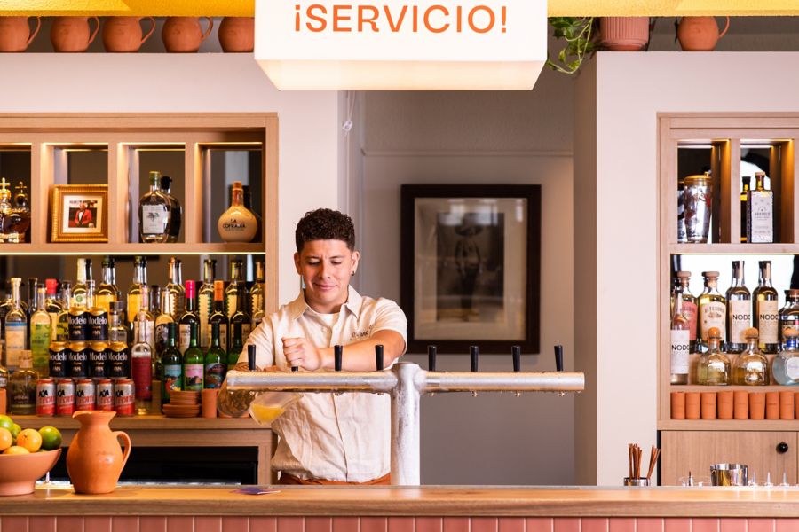 Bar counter at El Primo Sanchez