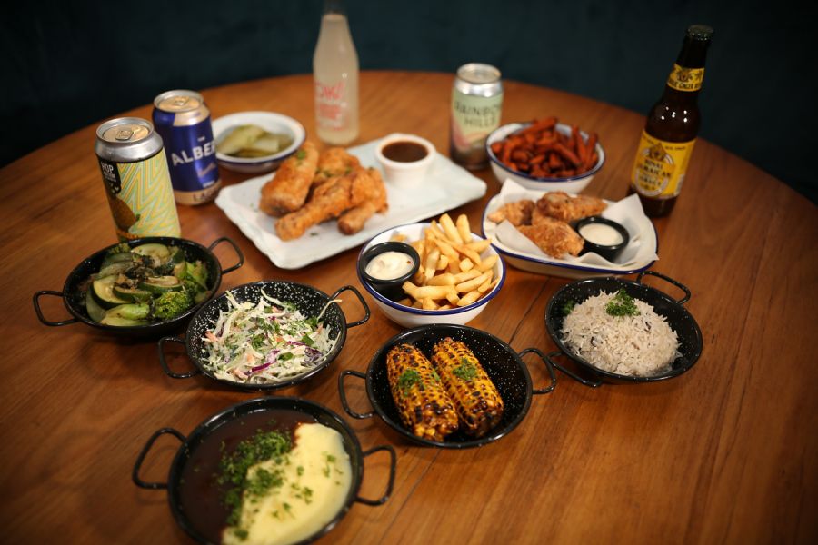 fried chicken served at rude boy