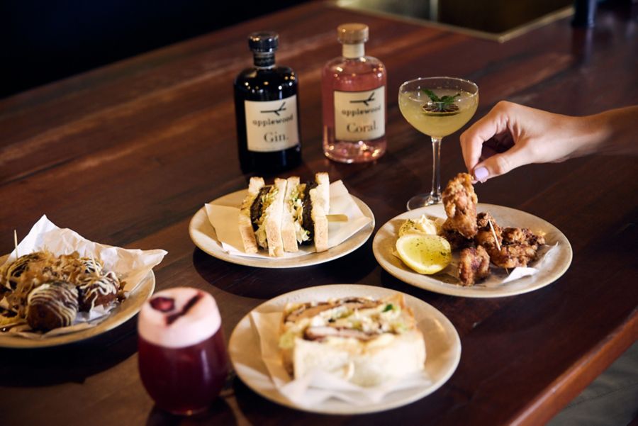 The dishes at Applewood Distillery pair nicely with the drinks