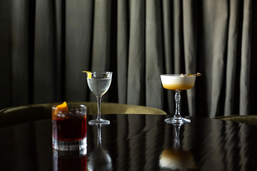 Cocktails served at Botanik in Kyneton, Victoria