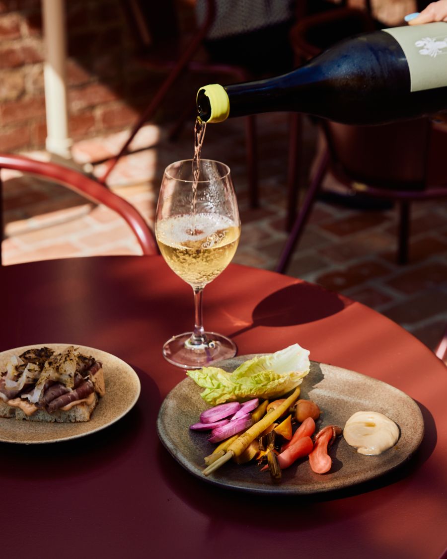 Wine and snacks at Clover come highly recommended