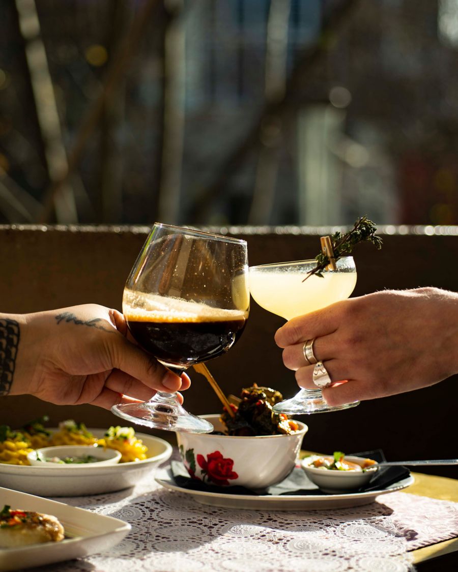 Two of the cocktails on offer at Cookie in Melbourne