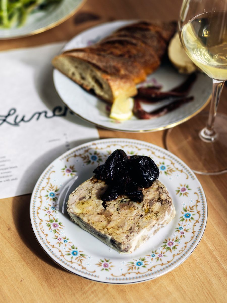 Dishes and drinks at Thelma in the Adelaide Hills