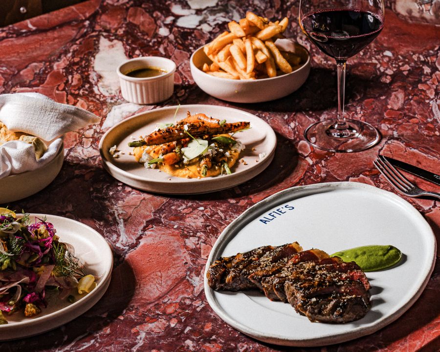 Steak is a highlight at Alfie's