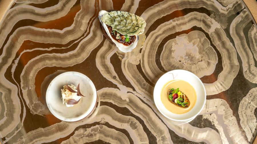 Three of the standout snacks at The Bar at Oncore in Sydney