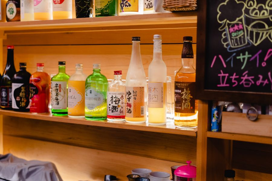 image of bottles at Tachinomi