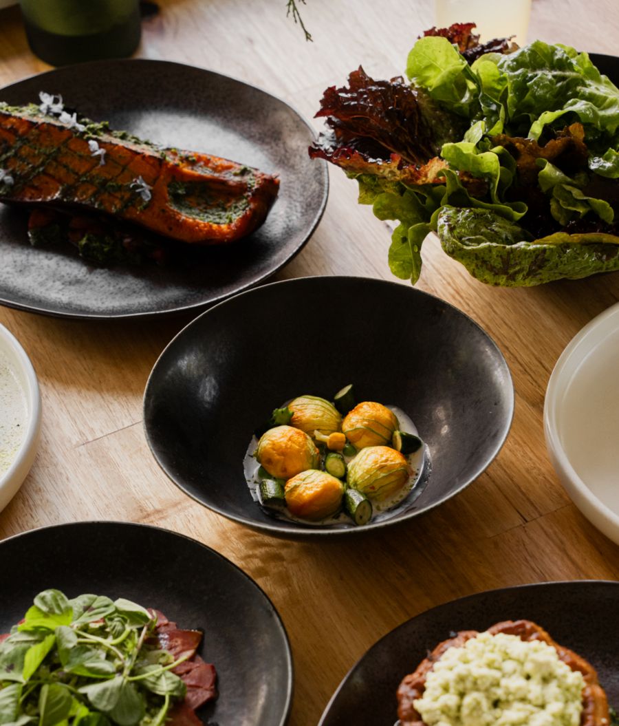 Enjoying a spread of dishes at Ondeen