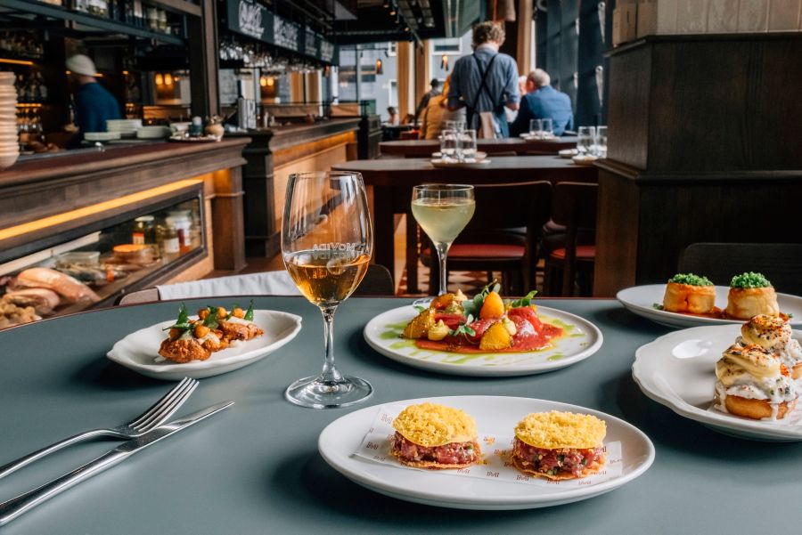 A few of the Spanish-inspired dishes at MoVida Aqui 
