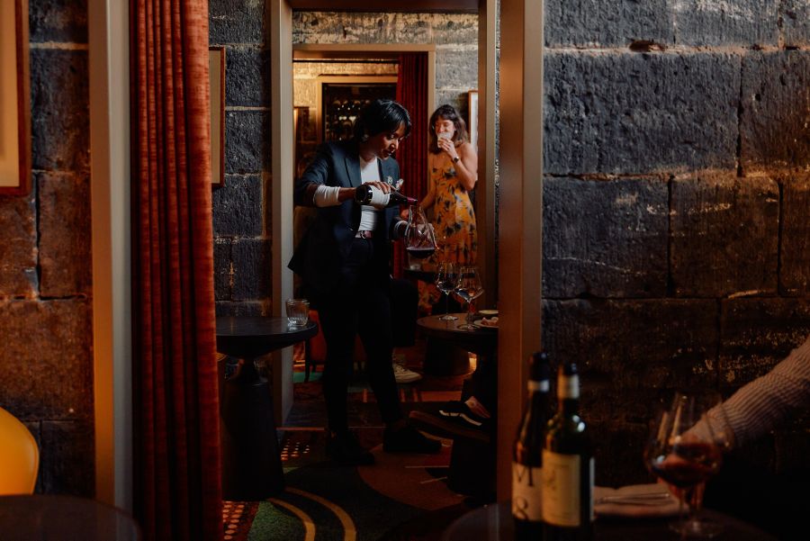 The wine selection is a highlight at Olivine in Melbourne