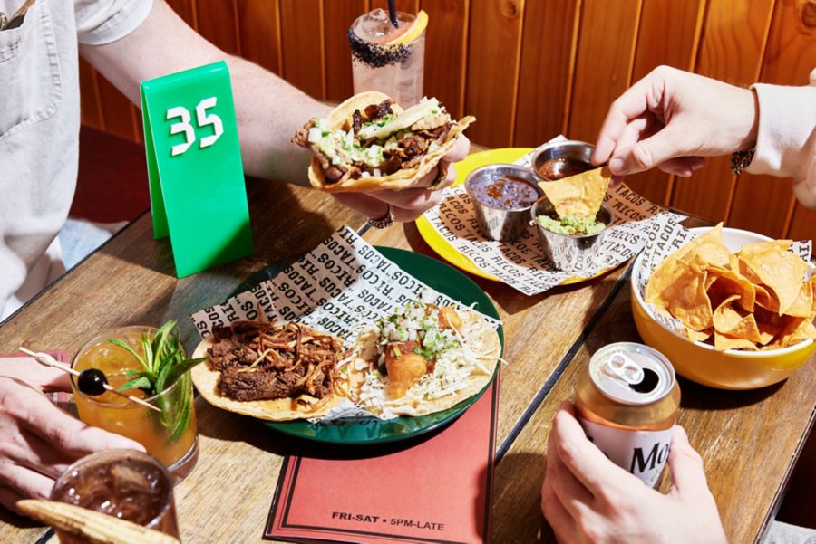 Food served at Ricos Tacos in Sydney