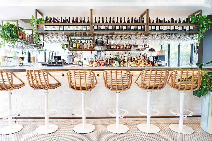 The bar at Bannisters Pavilion