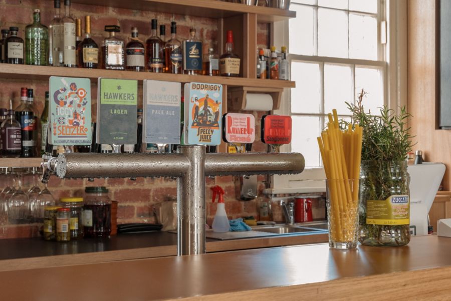 Bar counter at Runner Up