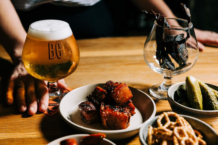 Food and beer at Petition Beer Corner