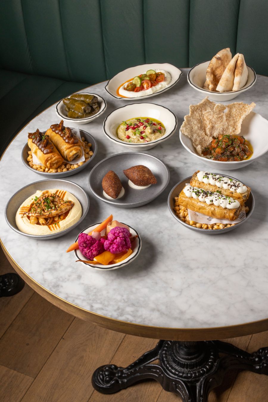 Selection of dishes at No 100