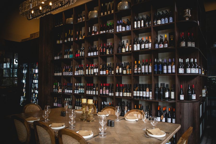 Bar counter at South City Wine Bar