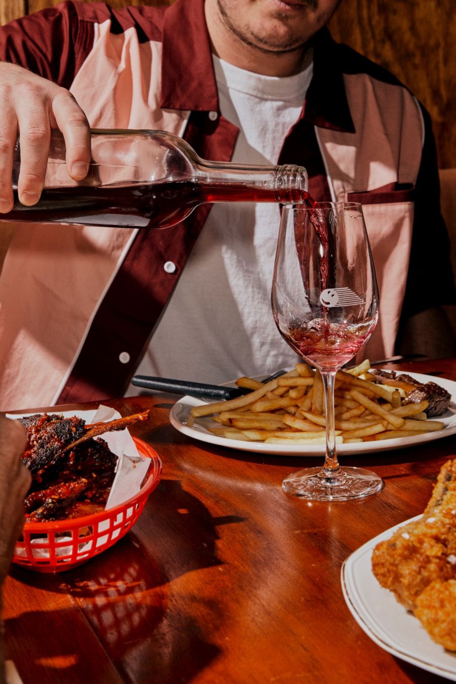 Image of Wine glass & french ires at The Keys