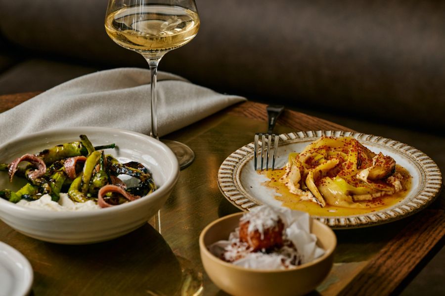 A variety of dishes served at Wally’s in Albert Park