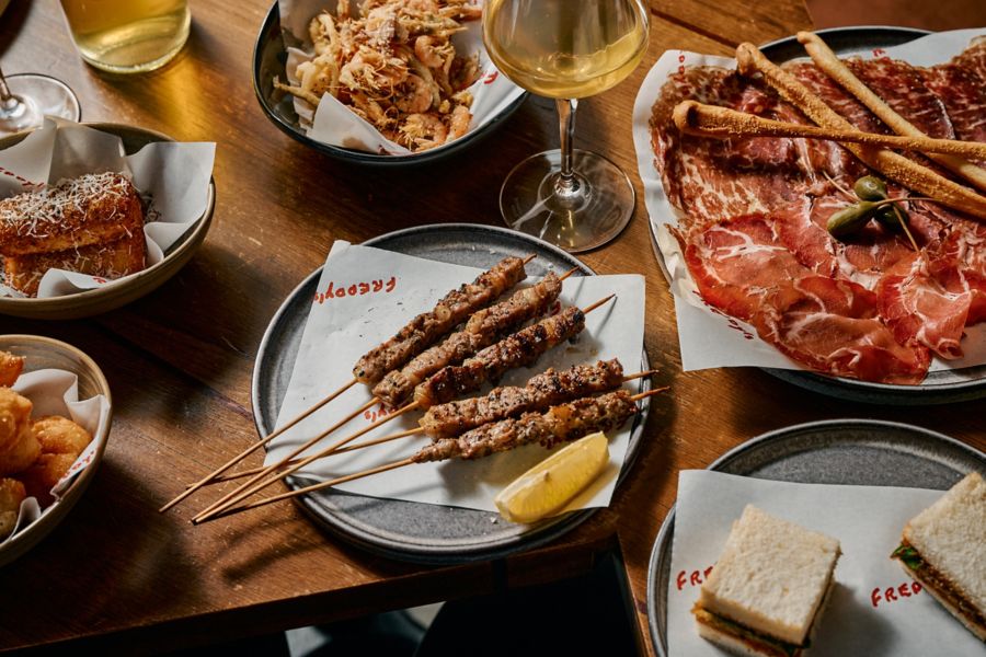 Food served at Young Hearts