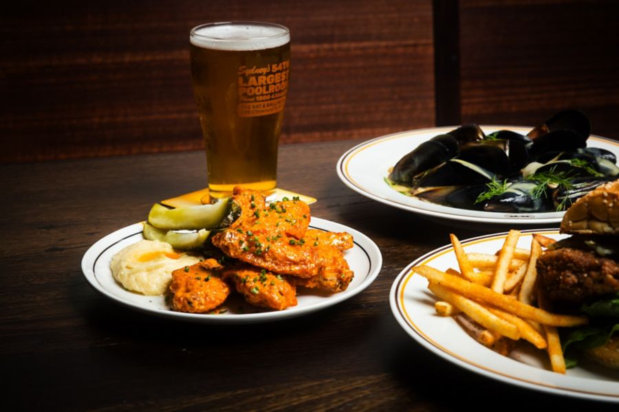 A diverse selection of dishes featuring daily specials at The Bat & Ball, Sydney