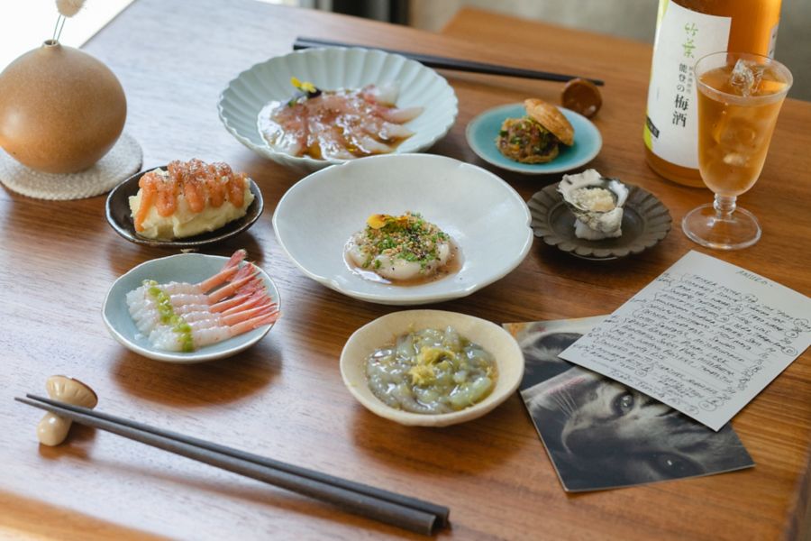 Japanese-inspired dishes at Amuro