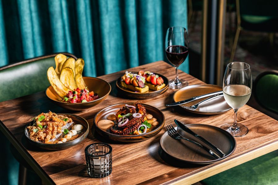A variety of dishes served at Teddy's Enmore, Sydney