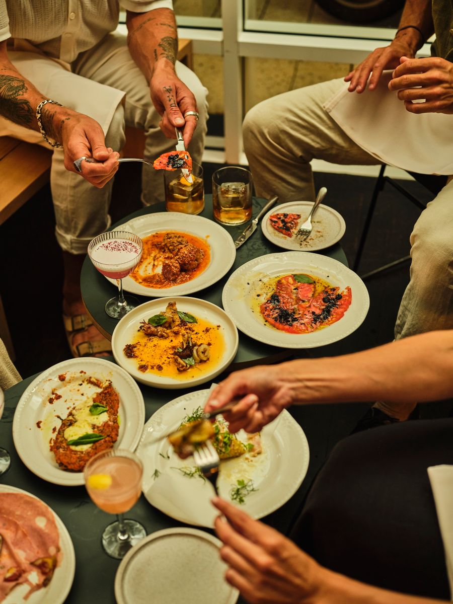 Share plates and drinks at Al Lupo, North Fremantle