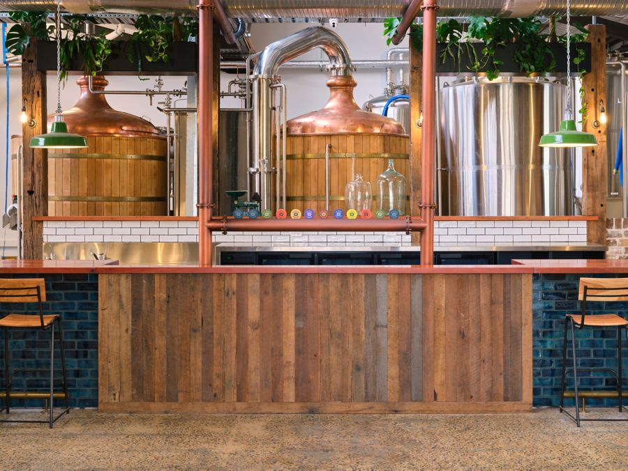 The beer tanks Chuck and Son’s Brewing Co