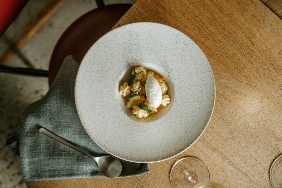 Dessert served at Circle Wine Room, Melbourne.