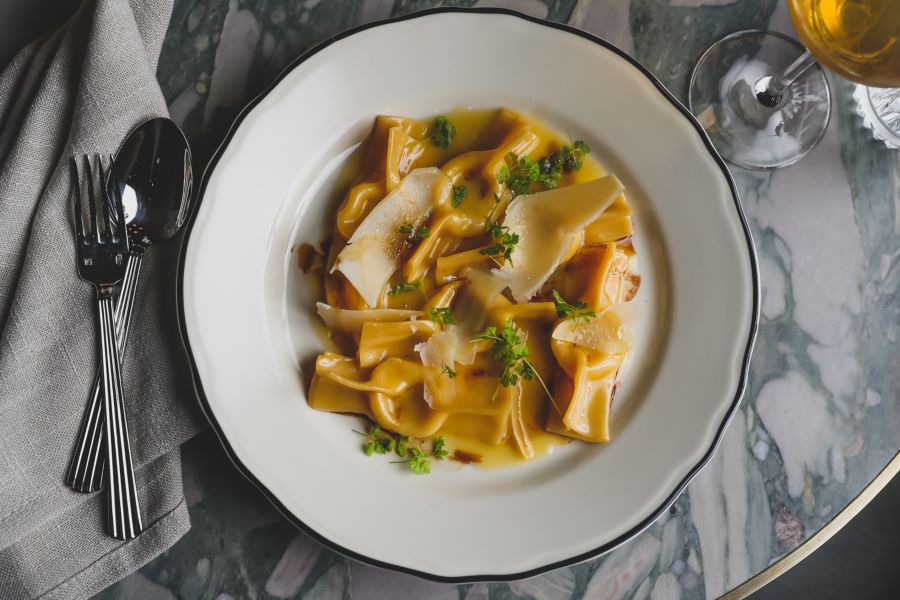A plate of pasta at Palazzo Salato