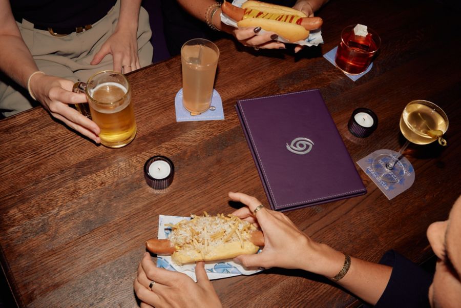 Hot dogs are a highlight at Pleasure Club in Sydney