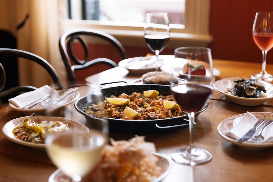 The food is tapas-style at Bar Louise 