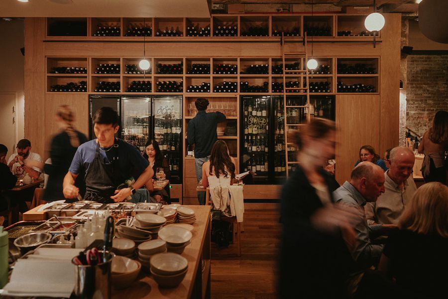 A busy scene at Bessie's and Alma's in Sydney