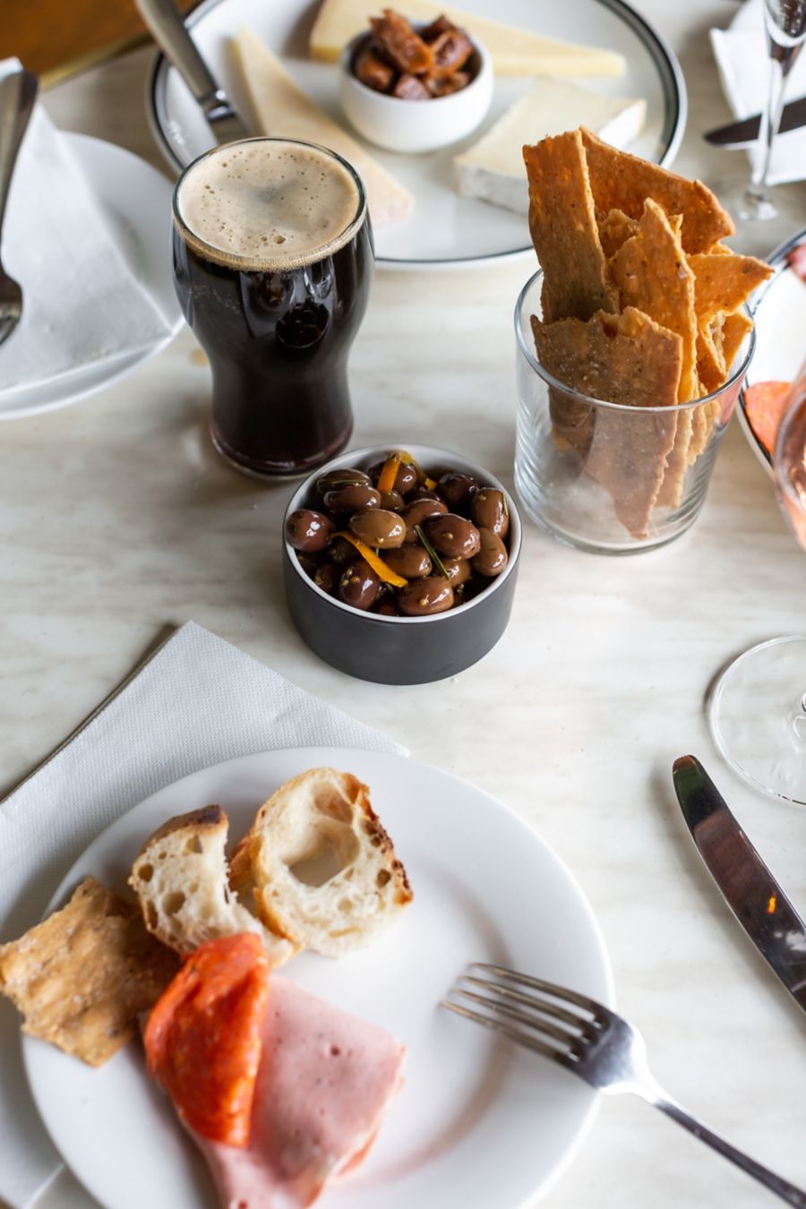 Snacks served at Botanik in regional Victoria