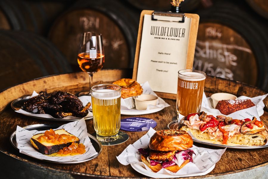 Food and drinks at Wildflower 