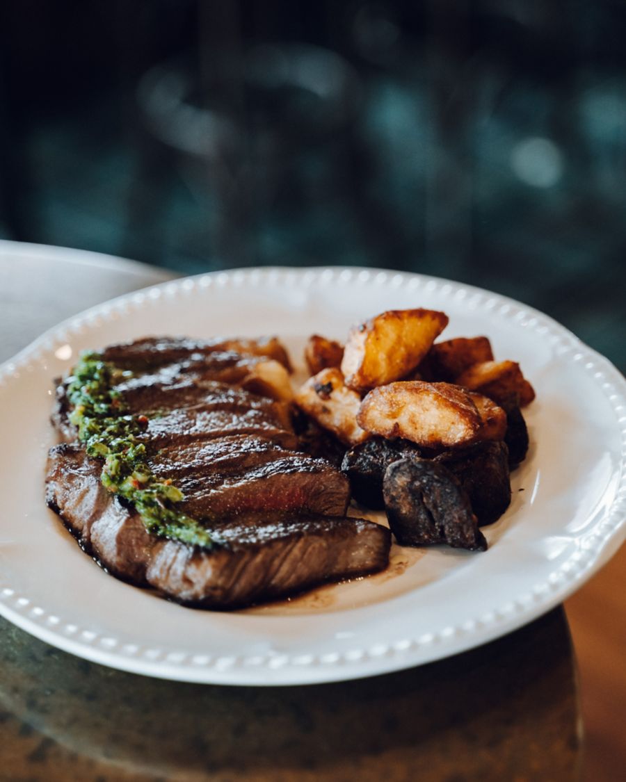 The steak dish at the Albion Hotel in Collingwood