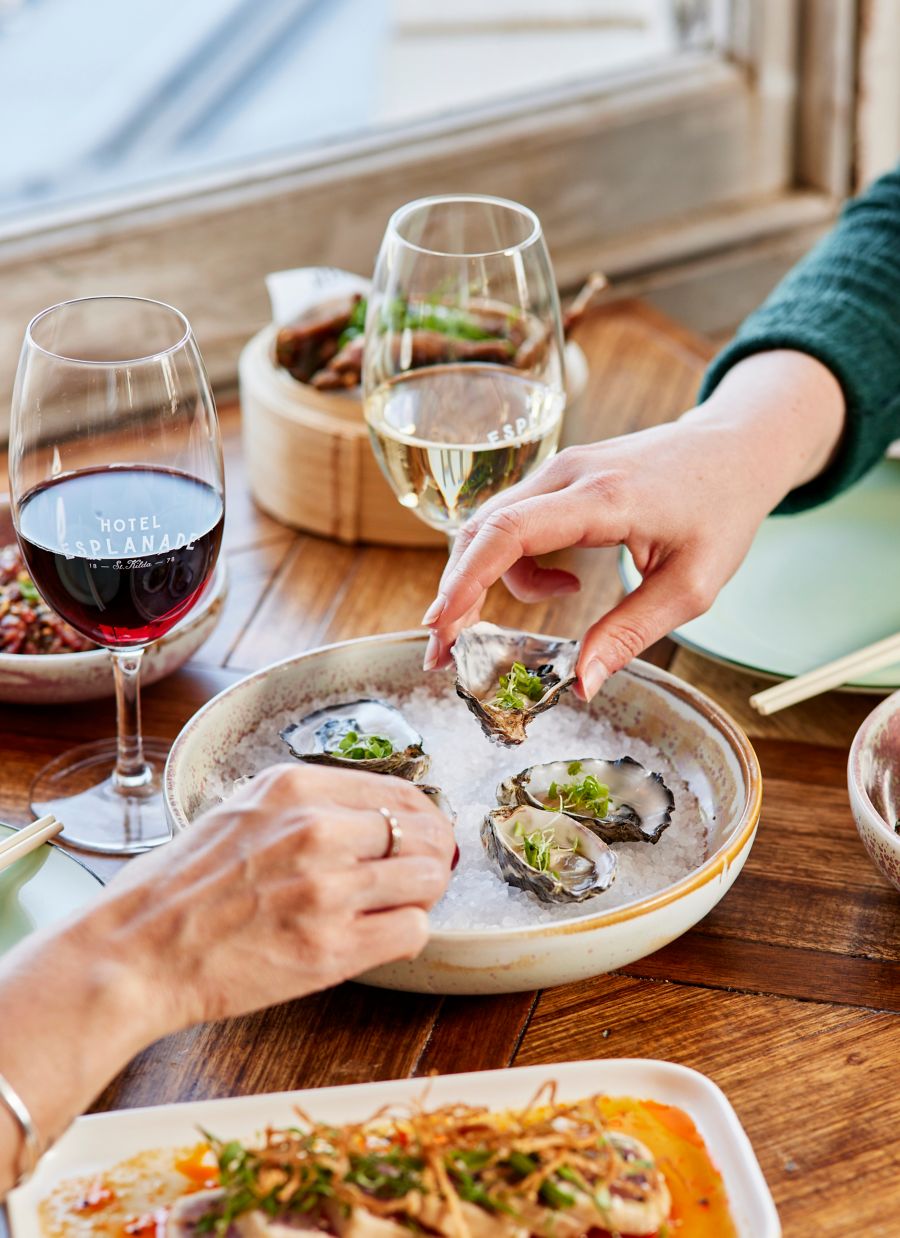 beckons served at hotle esplanade