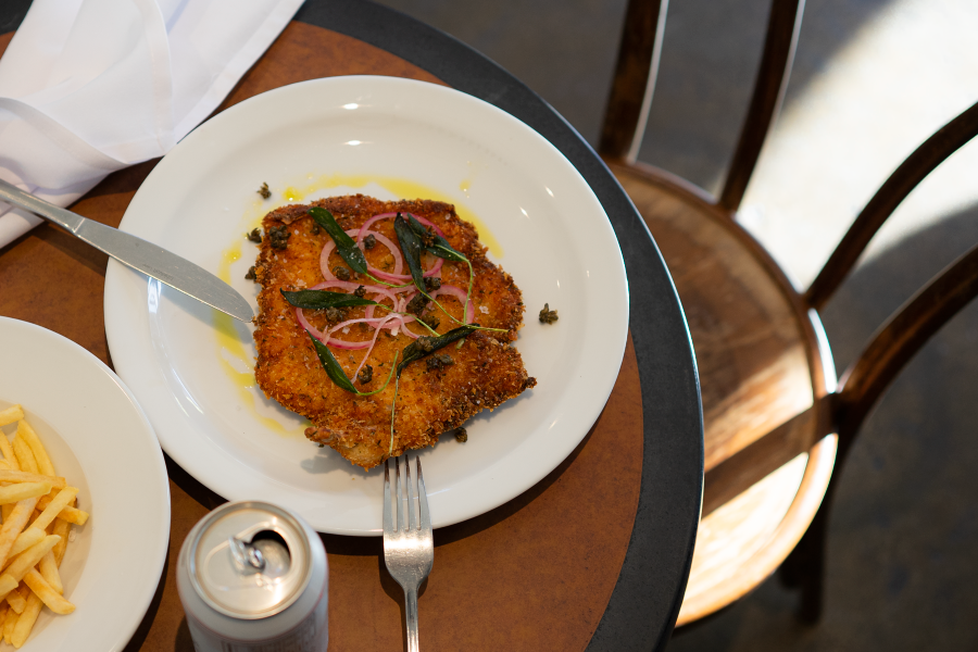 The chicken cotoletta is one of many menu highights at Kirbie in Melbourne 