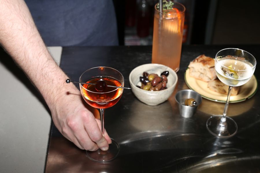 Cocktails and snacks at Lumen People in North Melbourne