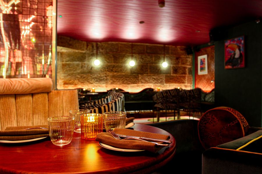 The dining tables at Tucano's