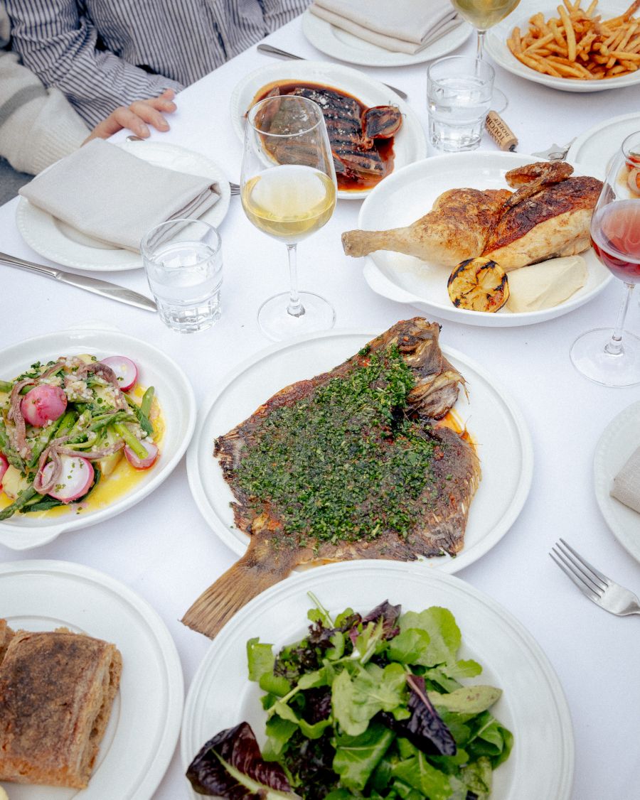 A spread of dishes at Julie in Melbourne