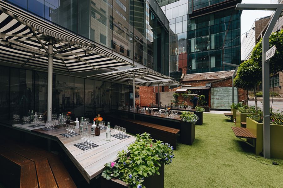 Outdoor ambience at Little Lon Distilling Co