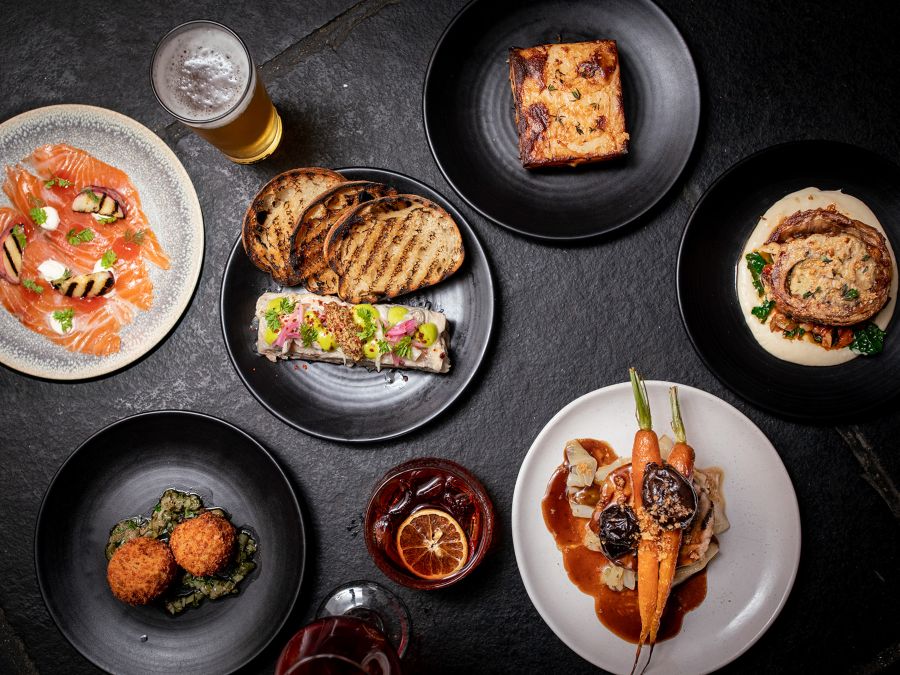 A selection of dishes at La Sardina Loca, Hobart. 