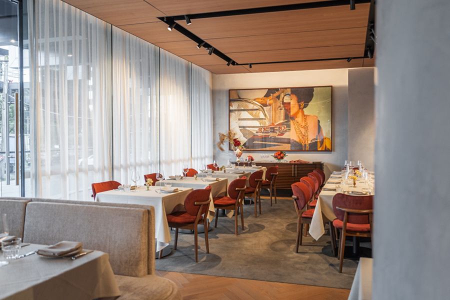 The decor at Lucia in South Melbourne