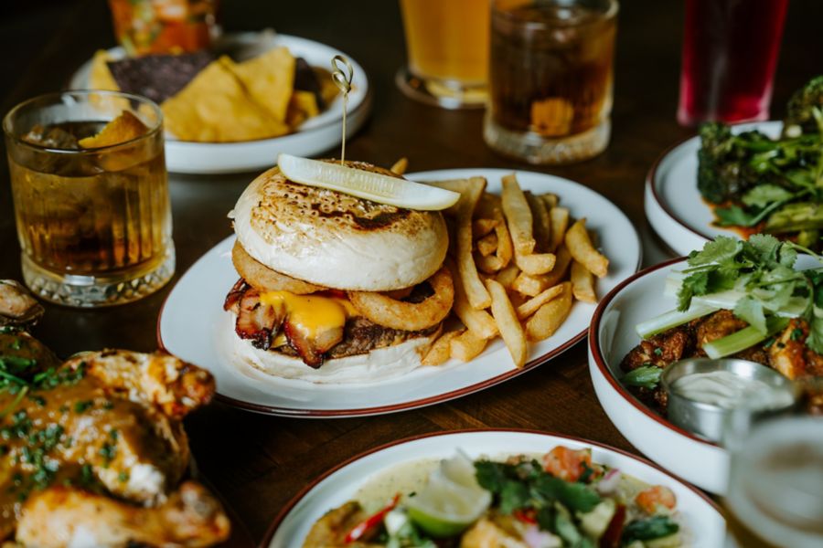 A selection of dishes at Moon Dog Wild West